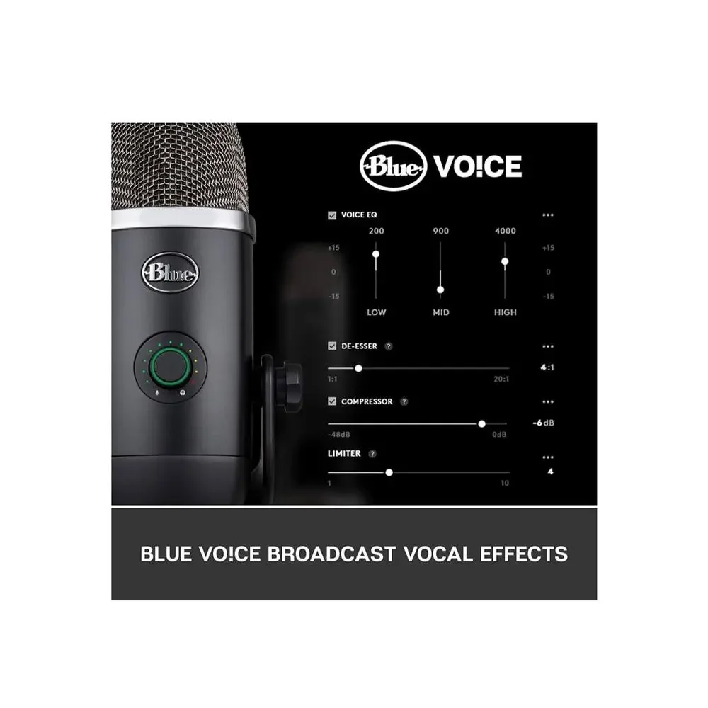 Logitech Blue Yeti X USB Microphone Gaming Streaming Recording (Dark Grey)